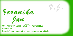 veronika jan business card